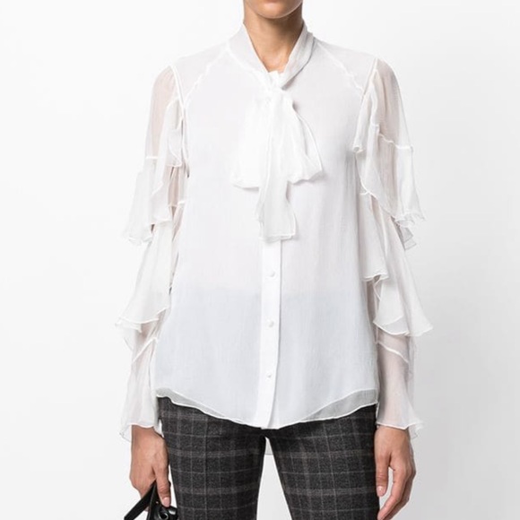 Chloe Frill sleeves blouse - Picture 2 of 10